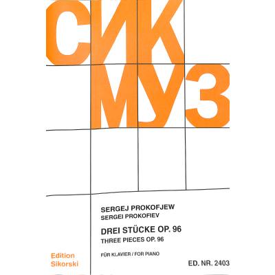 9790003036205 - 3 Stücke op 96 9790003036205 - 3 Stücke op 96