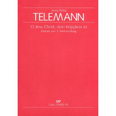 9790007056292 - O Jesu Christ dein Kripplein ist TWV 1 1200
