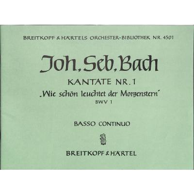 9790004312346 - Kantate 1 wie schön leuchtet der Morgenstern BWV 1