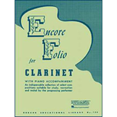 0073999715606 - Encore folio for clarinet 0073999715606 - Encore folio for clarinet