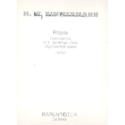 9790006538980 - Rogate - 3 Motetten 9790006538980 - Rogate - 3 Motetten