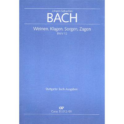 9790007042080 - Kantate 12 weinen klagen sorgen zagen BWV 12 9790007042080 - Kantate 12 weinen klagen sorgen zagen BWV 12