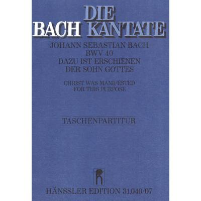 9790007042875 - Kantate 40 Dazu ist erschienen der Sohn Gottes BWV 40