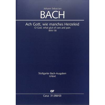 9790007043209 - Kantate 58 Ach Gott wie manches Herzeleid BWV 58