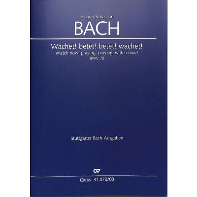 9790007044336 - Kantate 70 Wachet betet betet wachet BWV 70 9790007044336 - Kantate 70 Wachet betet betet wachet BWV 70