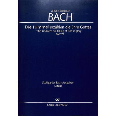 9790007041212 - Kantate 76 die Himmel erzählen die Ehre Gottes BWV 76 9790007041212 - Kantate 76 die Himmel erzählen die Ehre Gottes BWV 76