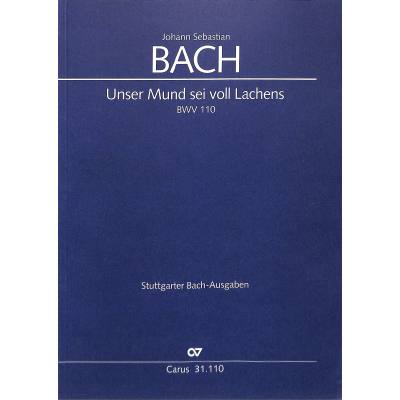 9790007048082 - Kantate 110 unser Mund sei voll Lachens BWV 110