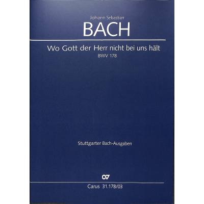 9790007049874 - Kantate 178 Wo Gott der Herr nicht bei uns hält BWV 178
