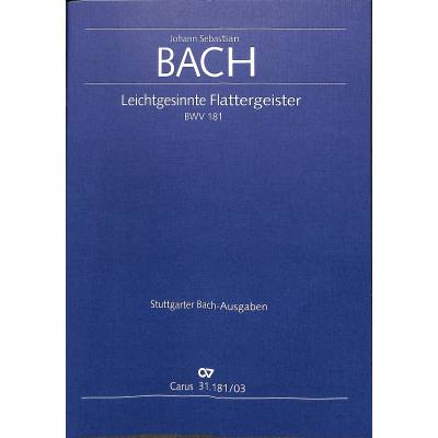9790007050153 - Kantate 181 Leichtgesinnte Flattergeister BWV 181