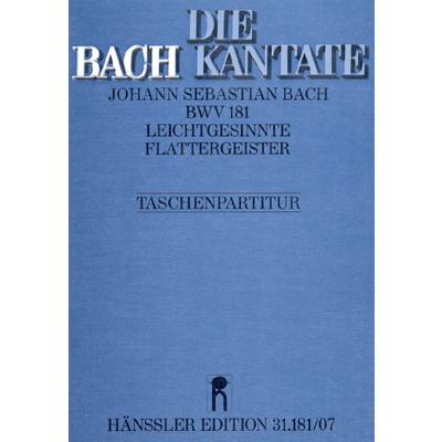 9790007050177 - Kantate 181 Leichtgesinnte Flattergeister BWV 181