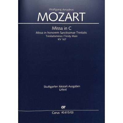 9790007088477 - Missa C-Dur KV 167 (Trinitatismesse) 9790007088477 - Missa C-Dur KV 167 (Trinitatismesse)