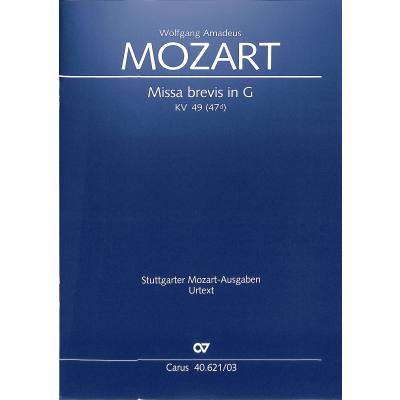 9790007084189 - Missa brevis G-Dur KV 49 (47d) 9790007084189 - Missa brevis G-Dur KV 49 (47d)