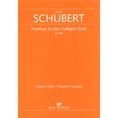9790007089368 - Hymnus an den heiligen Geist D 948 9790007089368 - Hymnus an den heiligen Geist D 948