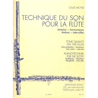 9790046281723 - Technique du son pour la flute