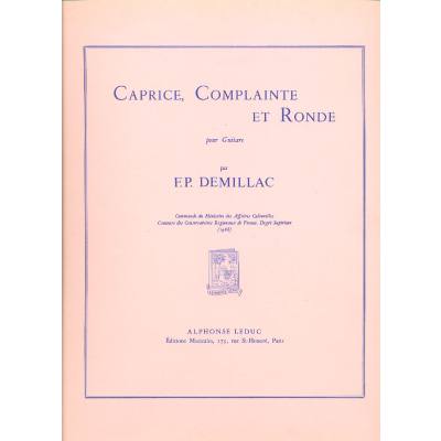 9790046240102 - Caprice complainte et ronde 9790046240102 - Caprice complainte et ronde