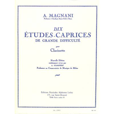 9790046216138 - 10 Etudes caprices de grande difficulte 9790046216138 - 10 Etudes caprices de grande difficulte