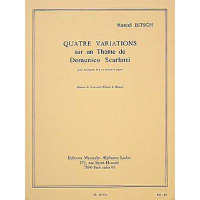9790046207761 - 4 Variations sur un theme de D Scarlatti