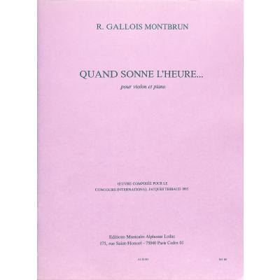9790046288432 - Quand sonne lheure 9790046288432 - Quand sonne lheure