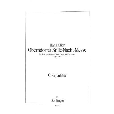 9790012405658 - Oberndorfer Stille Nacht Messe op 250 9790012405658 - Oberndorfer Stille Nacht Messe op 250