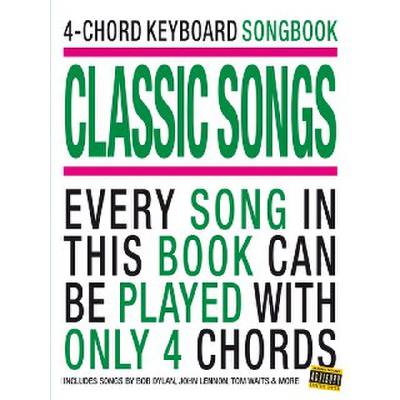 9781847726339 - 4 chord keyboard songbook - classic songs