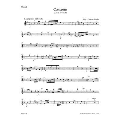 Konzert g-moll op 4/1 HWV 289