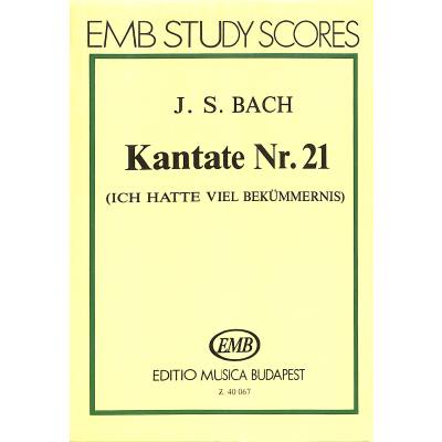 9790080400678 - Kantate 21 ich hatte viel Bekümmernis BWV 21