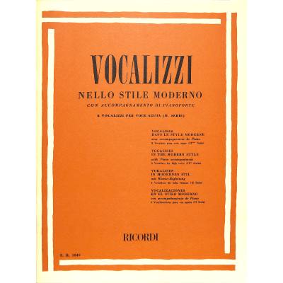 9790041810492 - Vocalizzi nello stile moderno - Serie 1 2