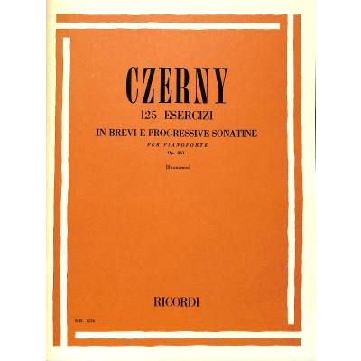 9790041812366 - 125 esercizi in brevi e progressive Sonatine op 261 9790041812366 - 125 esercizi in brevi e progressive Sonatine op 261