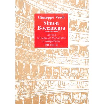 9788875925154 - Simon Boccanegra (Fassung 1881