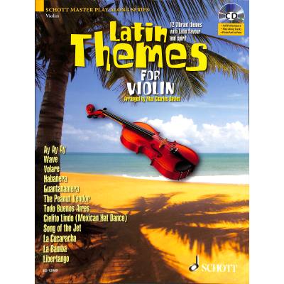 0841886010055 - Noten Latin Themes for Violin incl CD Lateinamerikanische Titel ED 12989