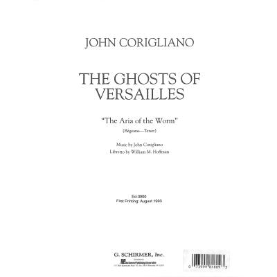 0073999818093 - Aria of the worm (Ghosts of Versailes)