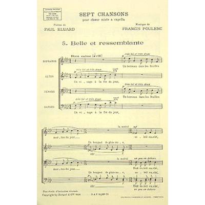 9790044055395 - 7 Chansons 5 - belle et ressemblante 9790044055395 - 7 Chansons 5 - belle et ressemblante
