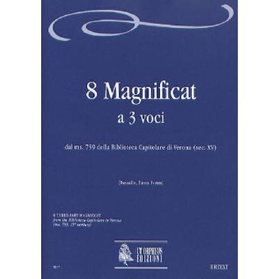 9790215307841 - 8 MAGNIFICAT A 3 VOCI DELLA BIBLIOTECA CAPITOLARE DI VERONA