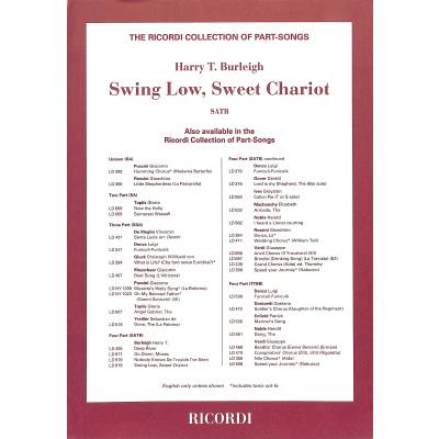 Swing Low Sweet Chariot Musikhaus Hieber Lindberg