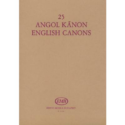 9790080131947 - 25 englische Kanons