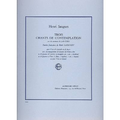 9790046251160 - 3 chants de contemplation