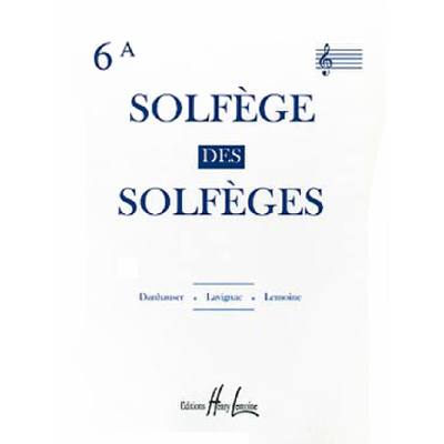 9790230900003 - Solfege des solfeges 6a avec accompagnement 9790230900003 - Solfege des solfeges 6a avec accompagnement
