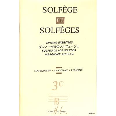 Solfege des solfeges 3c cle d'ut 1 sans accompagnement