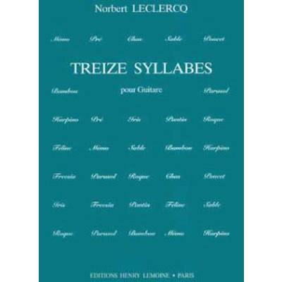 9790230961998 - 13 Syllabes 9790230961998 - 13 Syllabes