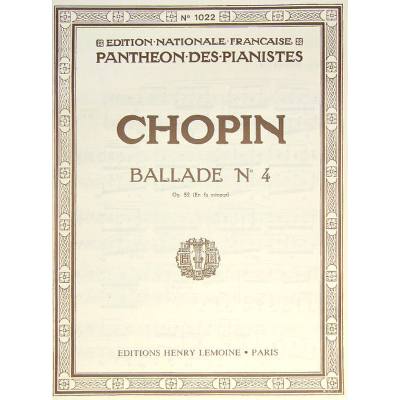 3327850212948 - Ballade 4 f-moll op 52 3327850212948 - Ballade 4 f-moll op 52