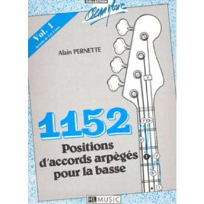 9790230930314 - 1152 POSITIONS DACCORDS ARPEGES POUR LA BASSE