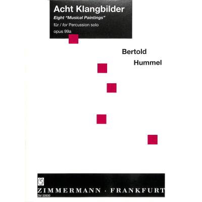 9790010328300 - 8 Klangbilder für Percussion op 99a