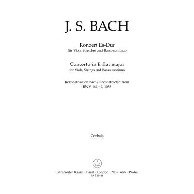 Konzert Es-Dur nach BWV 169 49 1053