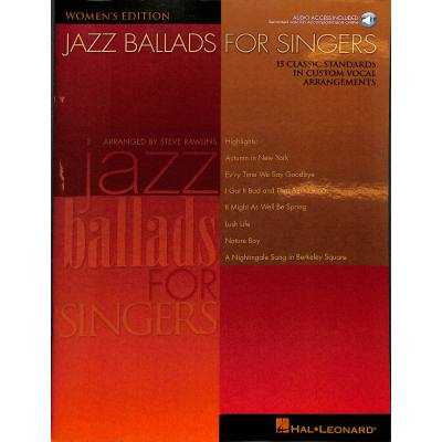 0073999761238 - Jazz ballads for singers - womens edition