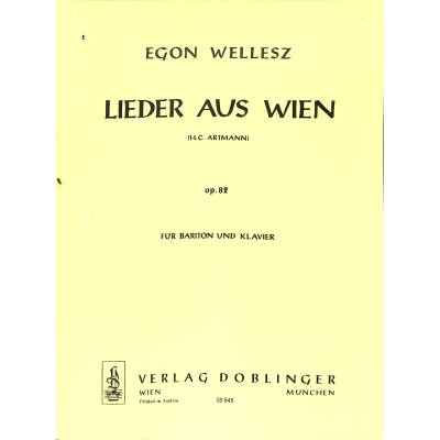 9790012110835 - Lieder aus Wien op 82 9790012110835 - Lieder aus Wien op 82