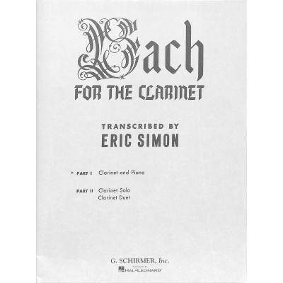 0073999281408 - Bach for the clarinet