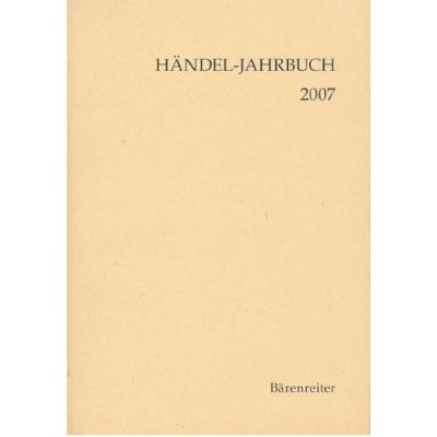 9783761814475 - Händel Jahrbuch 2007