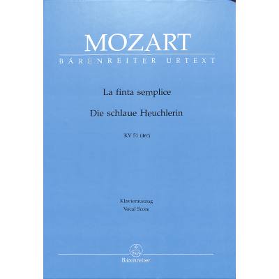 9790006451395 - La finta semplice KV 54 (46a)