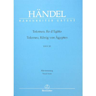 9790006499328 - Tolomeo re dEgitto HWV 25