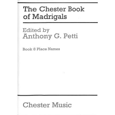 5020679165232 - The Chester books of Madrigals 8 - Place names